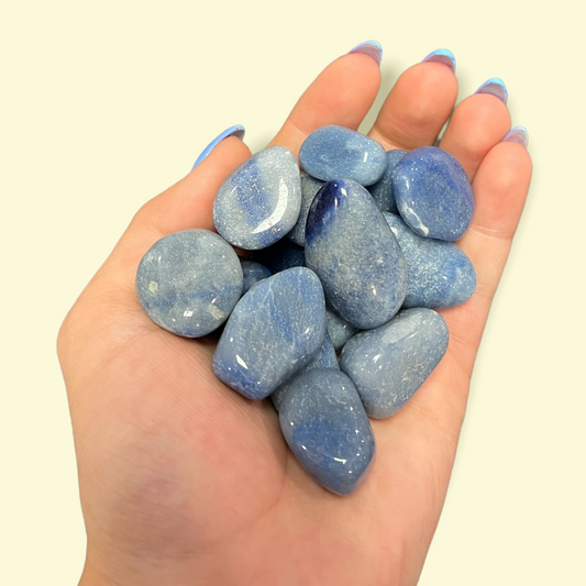 Blue Quartz Tumbled Stones