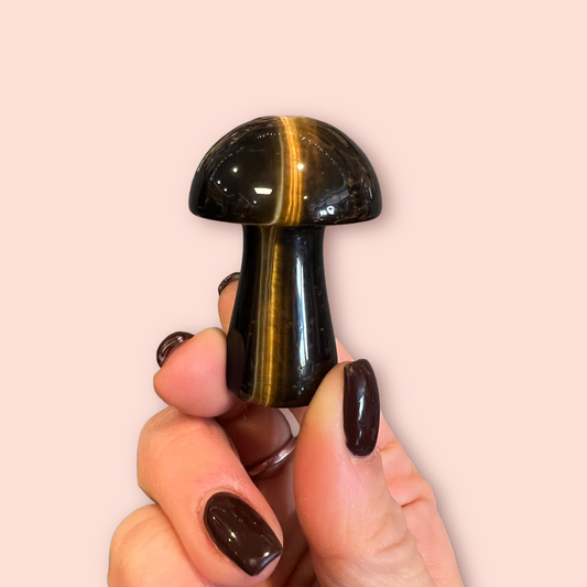 Tigers Eye Magic Mushroom 50mm