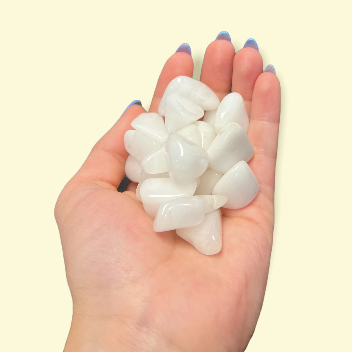 Snow Quartz Tumbled Stones