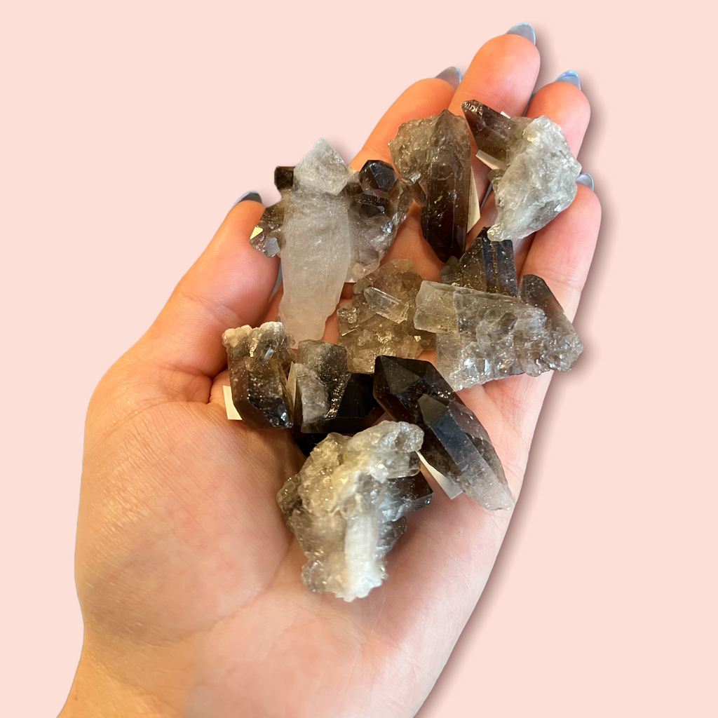 Smoky Quartz Clusters