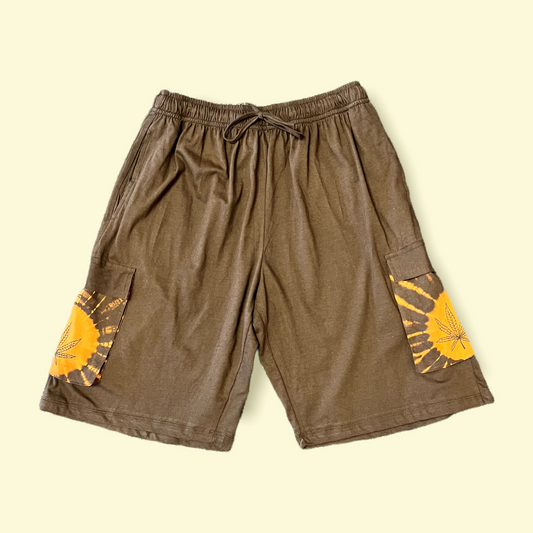Shorts With Pockets Marijuana Leaf Print
