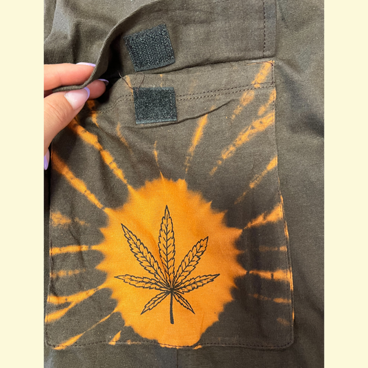 Shorts With Pockets Marijuana Leaf Print