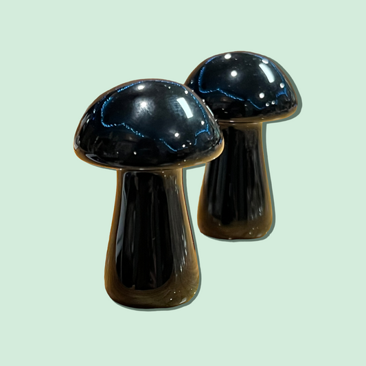 Black Obsidian Magic Mushroom 50mm