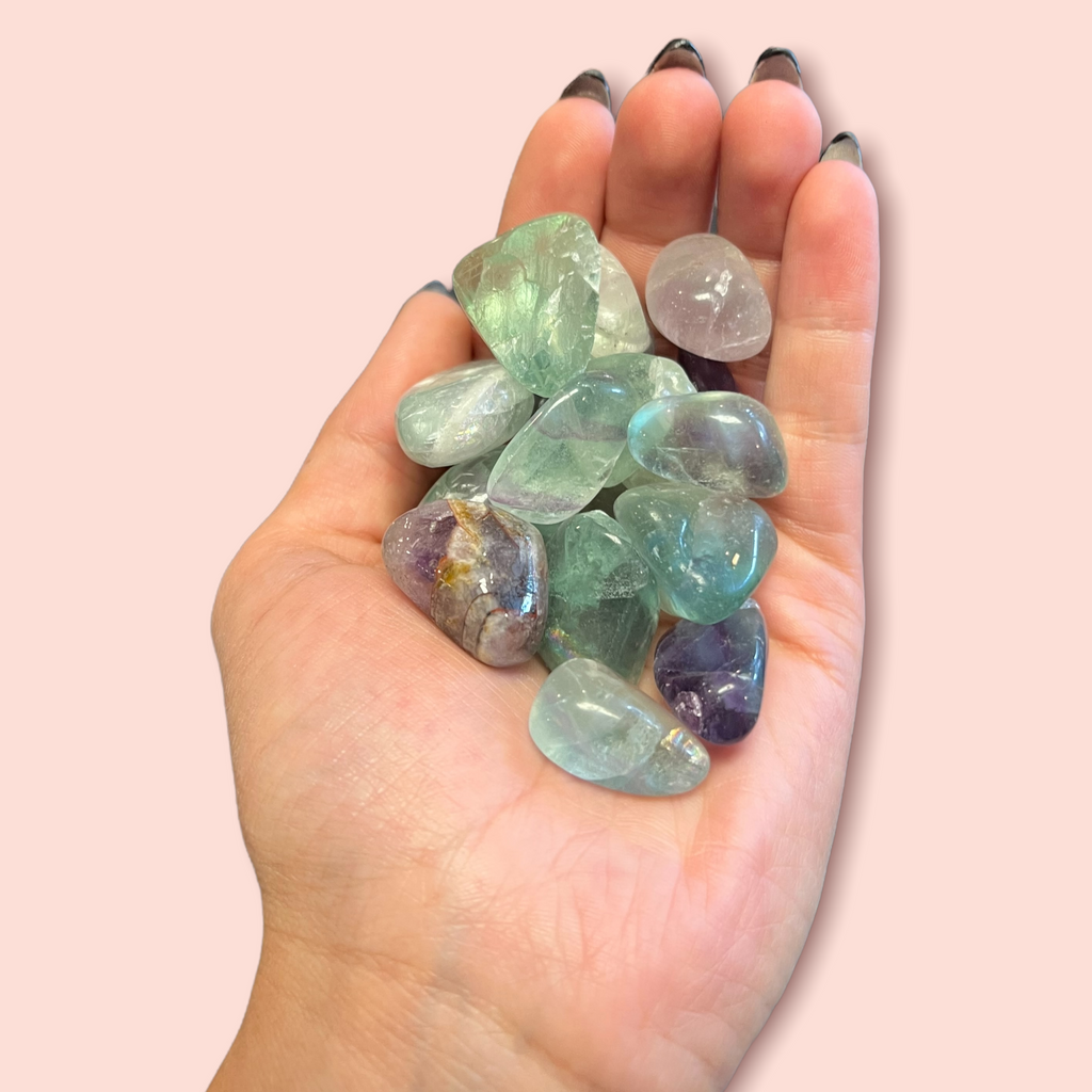 Green Fluorite Tumbled