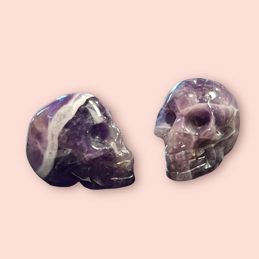 Amethyst Carved Skull 1 in.