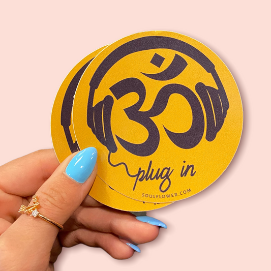 Om Plug In Sticker