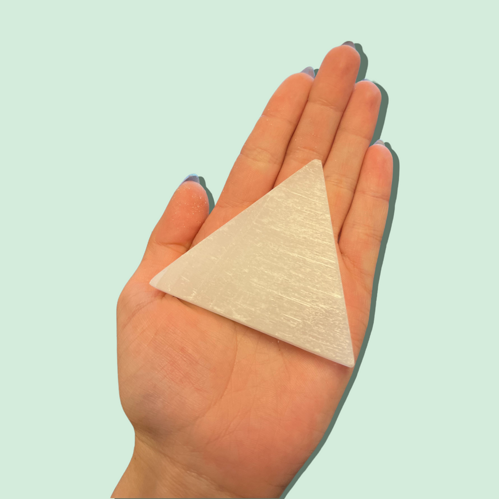 Triangle Selenite Cleansing/Charging Plate