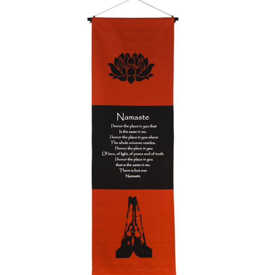 Cotton Inspirational Banner - Namaste
