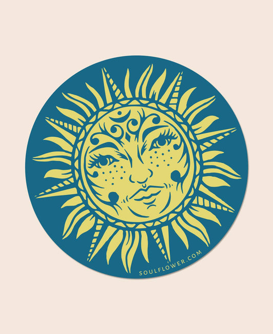 Celestial Sun Art Sticker