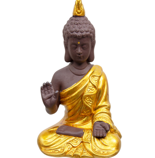 Ceramic Mudra Buddha - Gold