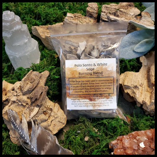 Palo Santo and White Sage Herbs Smudging Blend
