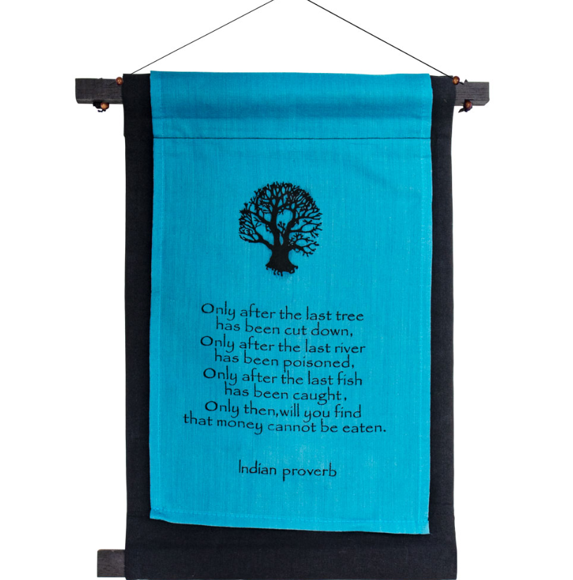 Small Cotton Banner - Indian Prophecy
