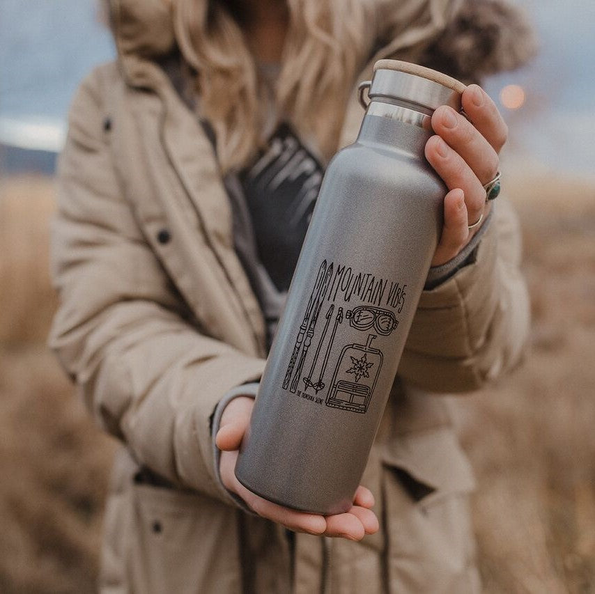 The Montana Scene  - Mountain Vibes Tumbler - Metallic
