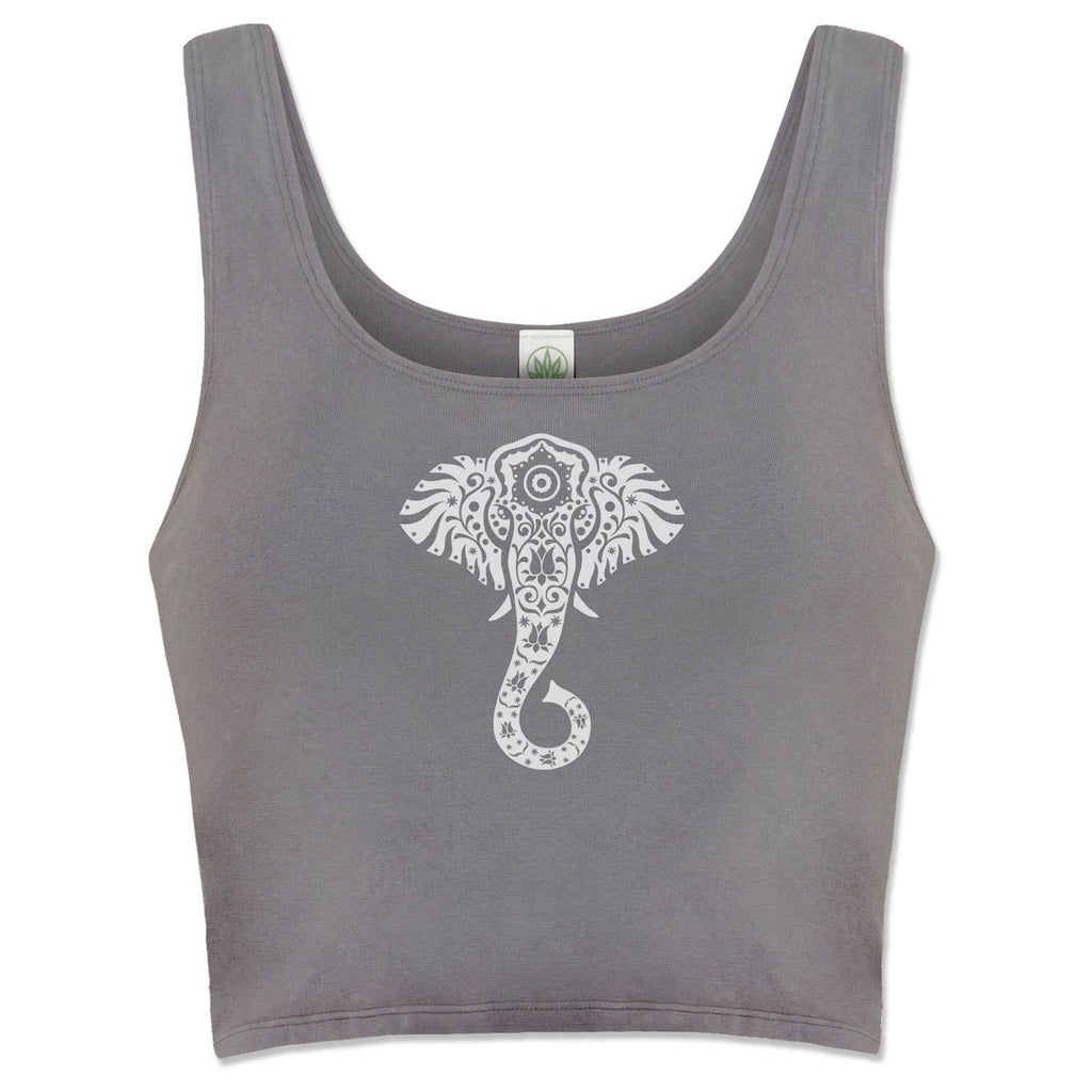 Elephant Vibes Organic Cropped Tank Top
