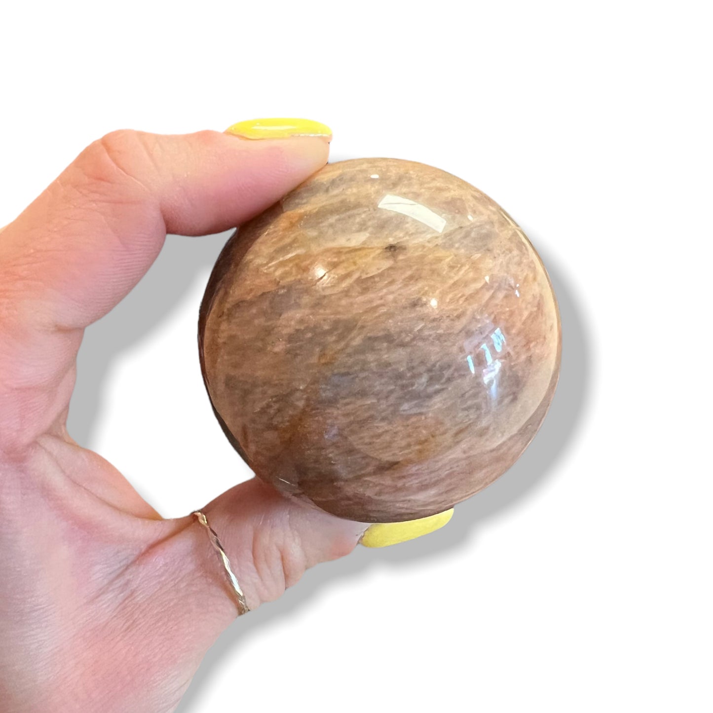 Peach Moonstone Sphere