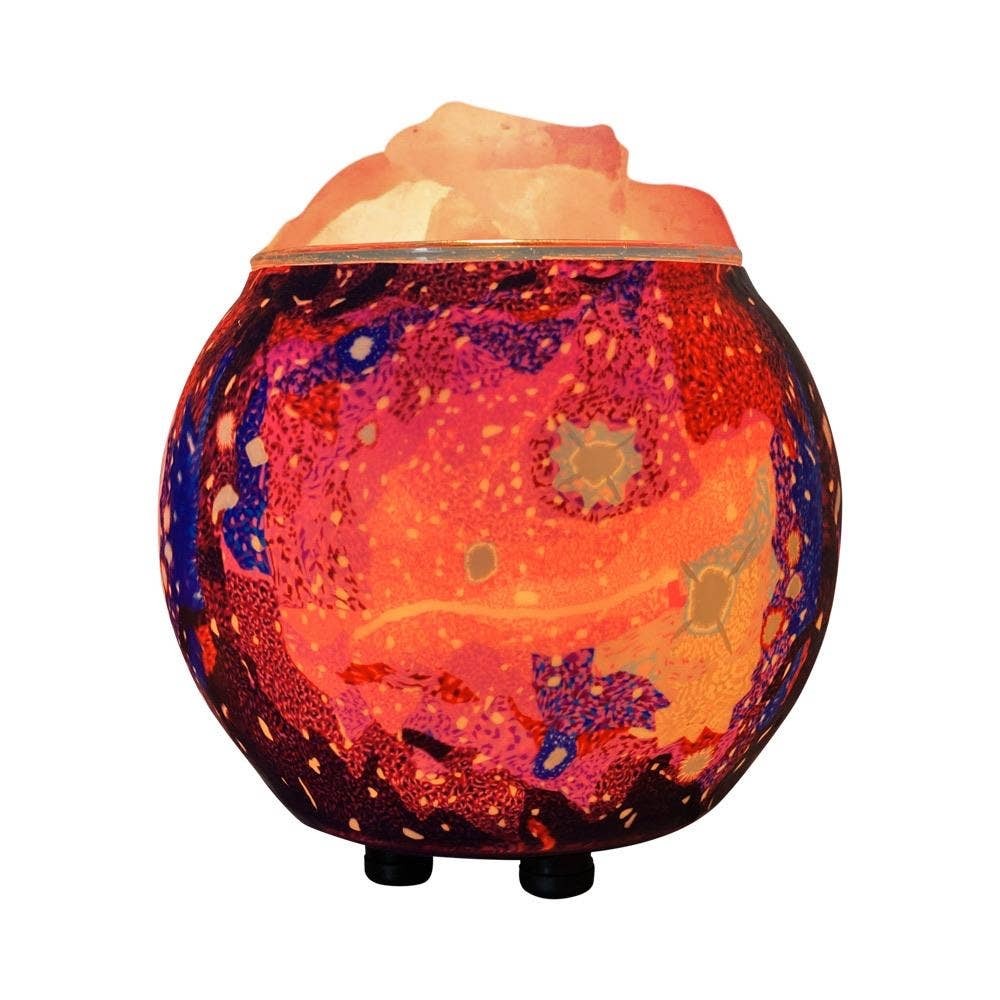 Galaxy Handcrafted Salt Lamp Diffuser With Dimmer Cord