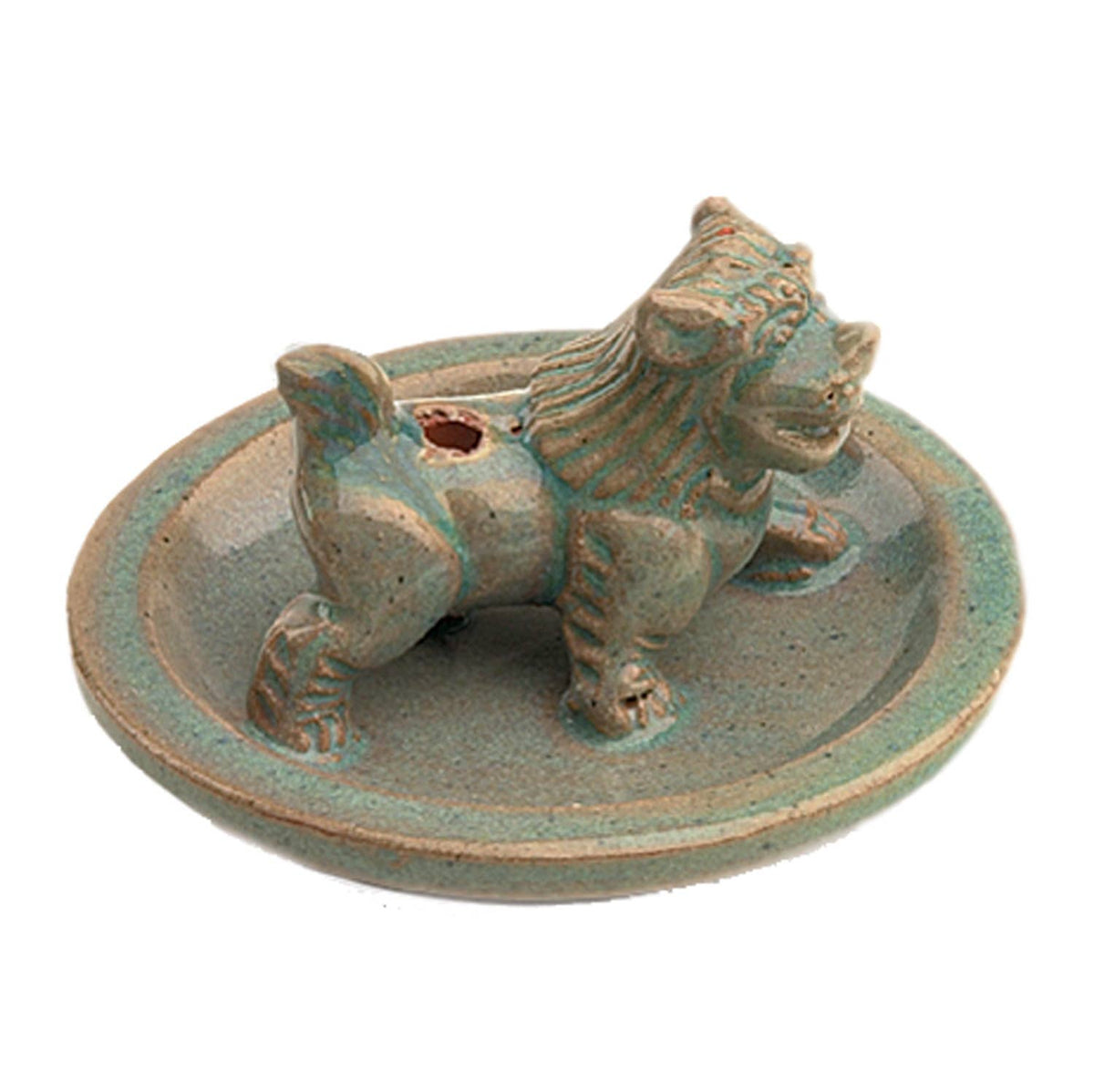 Glazed Snow Lion Incense Burner